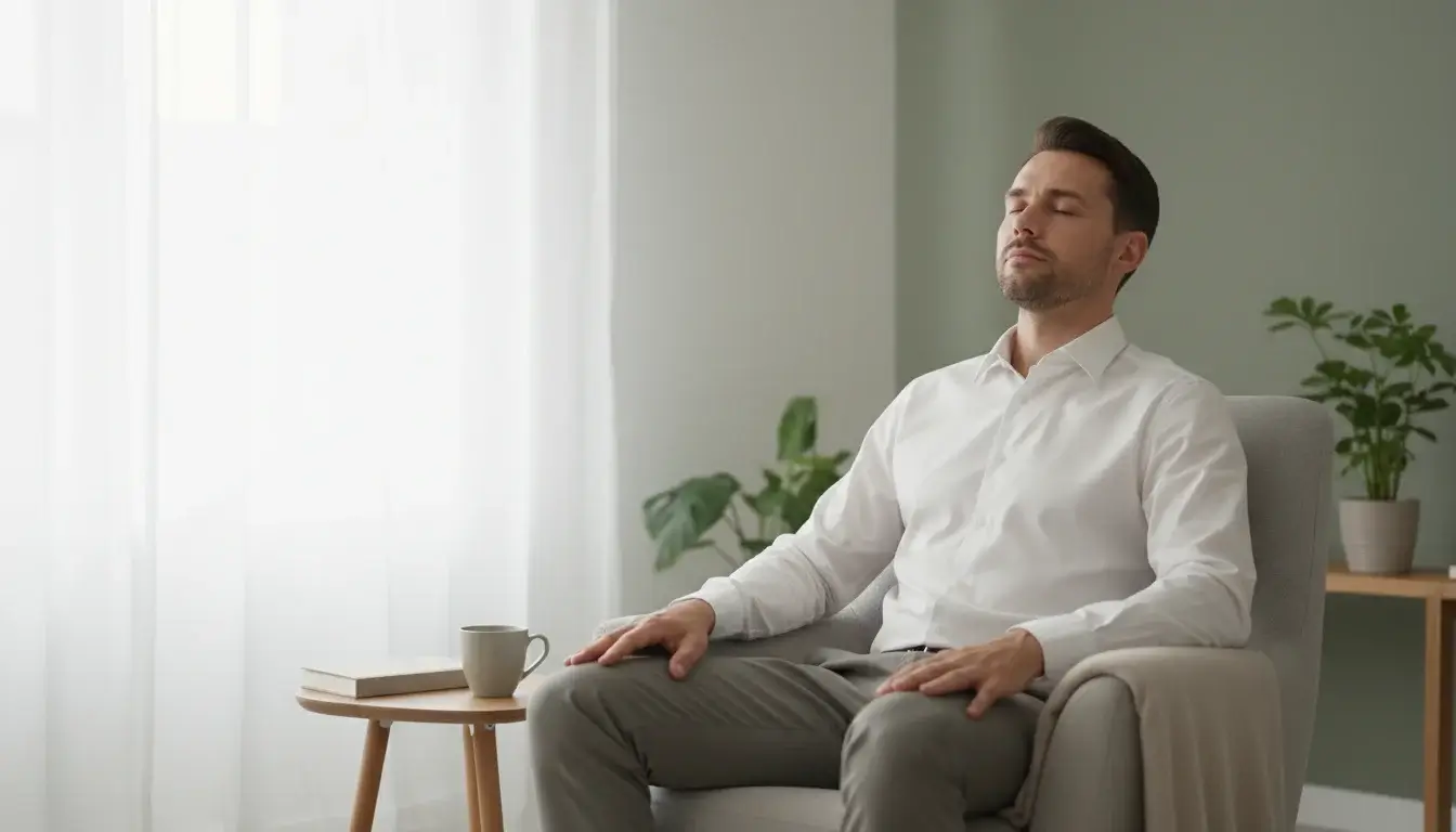 Nachdenklicher Spieler praktiziert emotionale Kontrolle und Disziplin beim Wetten