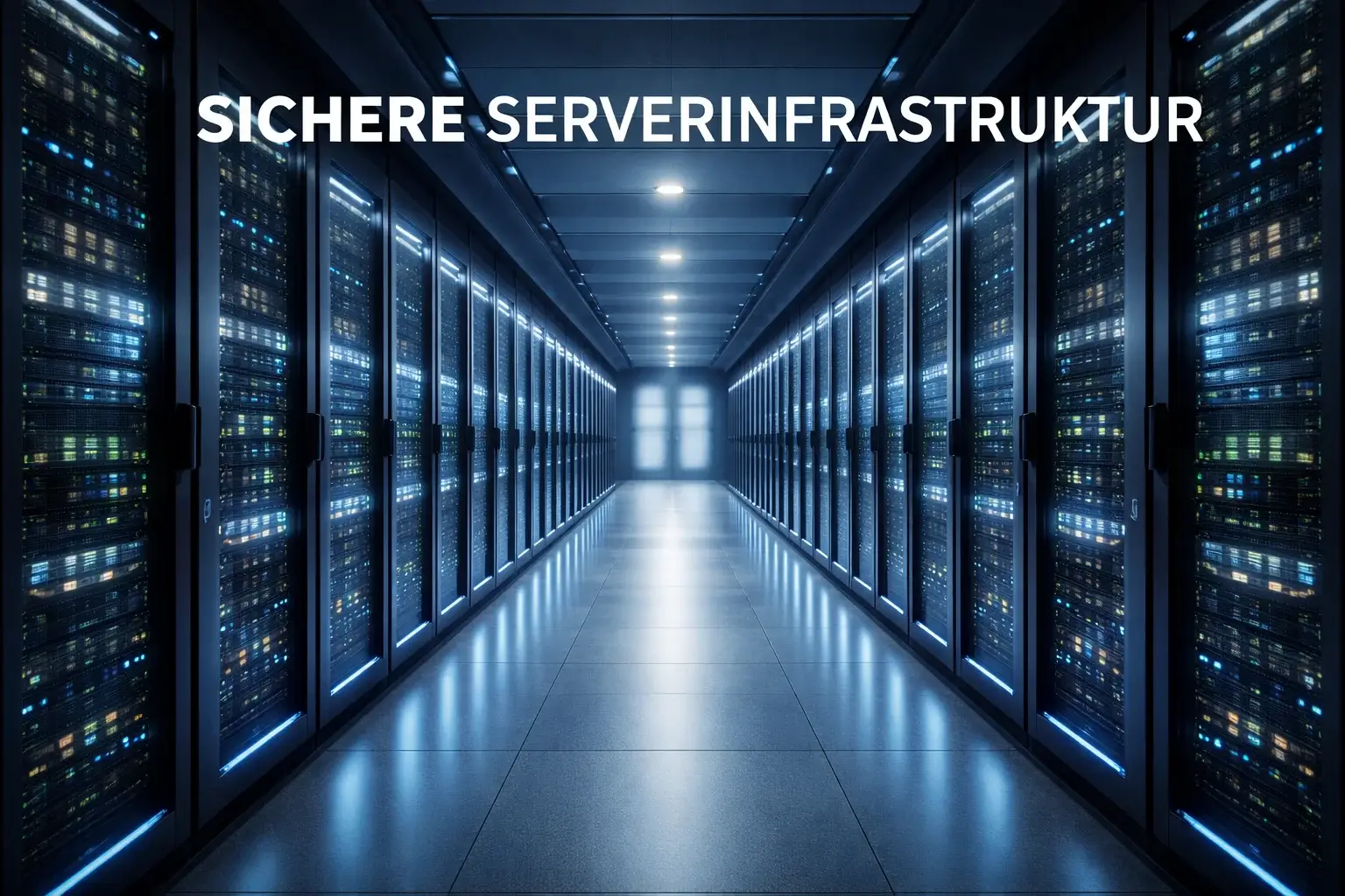 Modernes Rechenzentrum mit Servern und Netzwerkinfrastruktur für stabile Wettplattformen